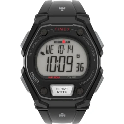 Image of Timex Ironman Men&#039;s Classic 43mm Digital Black Resin Strap Watch TW5M49500