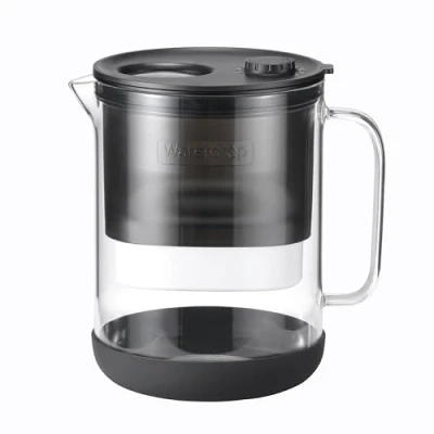 Image of Waterdrop 𝐆𝐥𝐚𝐬𝐬 Water Filter Jug, 1.5L Jug with 2 Months’ Filter, NSF 53&amp;42&amp;372 Certified, Reduces PFOA/PFOS, Chlorine, Cadmium, Copper, Mercury, WD PT 72B