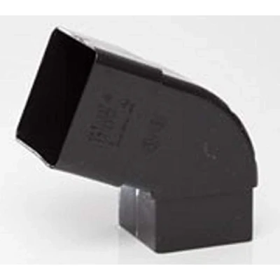 Image of POLYPIPE RS227 Black Offset Bend 112.5 for 65mm Square downpipe System