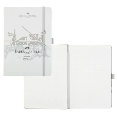 Image of Faber Castell 10316 Notebook DIN with 194 Pages, FSC Paper Mix 80 GSM, Squared. a5 Grey