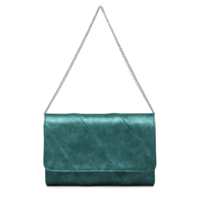 Image of Miss Lulu Women&#039;s Wedding Clutch for Prom, Travel Shoulder Crossbody Bag Elegant Evening Handbag Party, Lady Summer Gift Purse (Green)