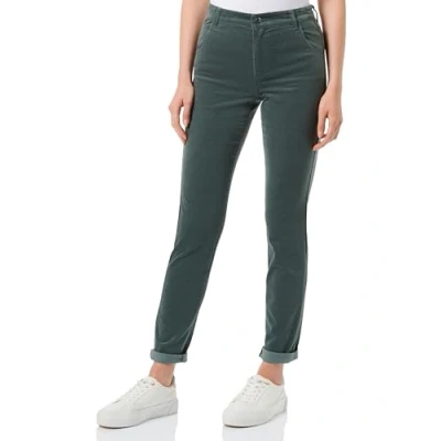 Image of s.Oliver Women&#039;s 2135781 Long Trousers, Slim fit, 7909 Olive, 36W x 32L