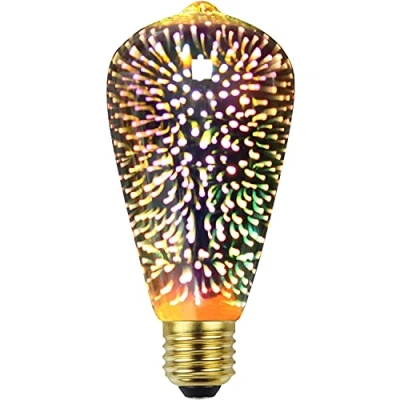 Image of Tianfan Edison Bulb 3D Firework Led 4W 220 240V E27 Specialty Decorative Light (ST64)