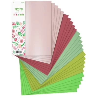 Image of Netuno 25x Creative Paper Spring Theme A4 210x297mm 8.3x11.7 in Coloured Card Craft Colourful 5 Colour Assorted DIY Set Scrapbooking Arts and Crafts Decorative cardstock