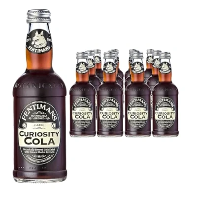 Image of Fentimans Curiosity Cola Botanically Brewed Exquisitely Crafted &amp; Refreshing Soft Drinks Gluten Free and Vegan Friendly 12 x 275ml Bottles