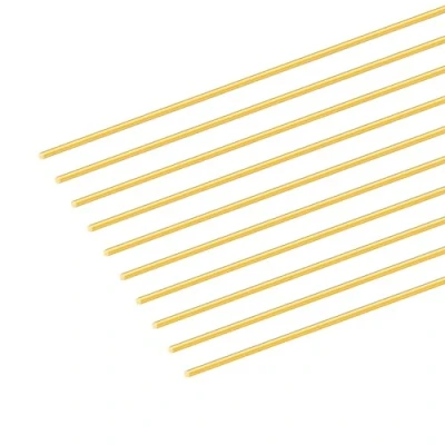 Image of 10PCS 1.5mm Brass Rod,iMeistek 200mm Length Round Bar for RC Models DIY Crafts