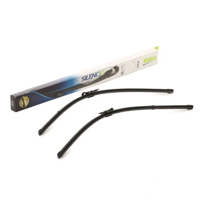 Image of 1P0455425B, 1P0955425B, 1P0955426B Wiper BLADE VALEO SILENCIO X.TRM, FLAT SET 574358 650, 650mm Front Beam with spoiler Top Lock