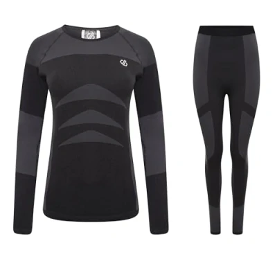 Image of Dare2B Women&#039;s Zone II Base Layer Set, Black, M