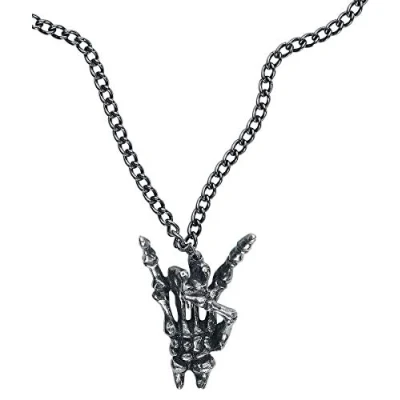 Image of Alchemy Gothic Maloik Necklace Silver Coloured