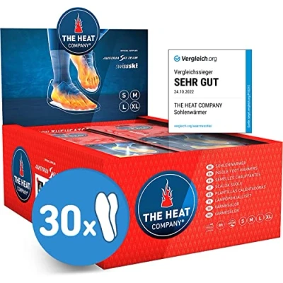 Image of THE Heat COMPANY Insole Foot Warmers 30 Pairs EXTRA WARM 8 Hours of Warmth Instant Air Activated Purely Natural Medium Size: 7.5 9
