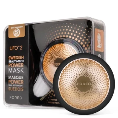 Image of FOREO UFO 2 Full Facial LED Mask Treatment, Spectrum &amp; Red Light Therapy, Face Masks Beauty Warming, Cooling, Massager, Moisturiser, Increased Skin Care Absorption, Black