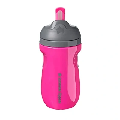 Image of Tommee Tippee Insulated Straw Toddler Tumbler Cup â“ 12+ Months, 1pk, Pink 549358