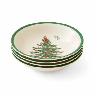 Image of Portmeirion Home &amp; Gifts Spode Cereal Bowl, Ceramic, Multi Colour, Small, Set of 4,15 x 15 4 cm
