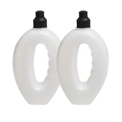 Image of 2x 500ml Handheld Workout Running Water Bottles Portable Outdoor Camping Hiking Sporting