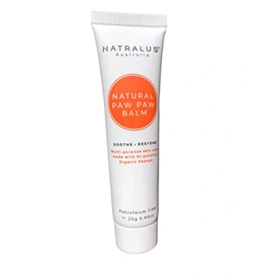 Image of Natralus Natural Paw Balm, 25 g Organic Papaya enriched with Shea Butter, Coconut Oil, Cocoa Butter &amp; Calendula