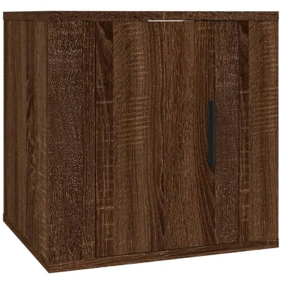 Image of vidaXL Wall Mounted TV Cabinet Brown Oak 40x34,5x40 cm
