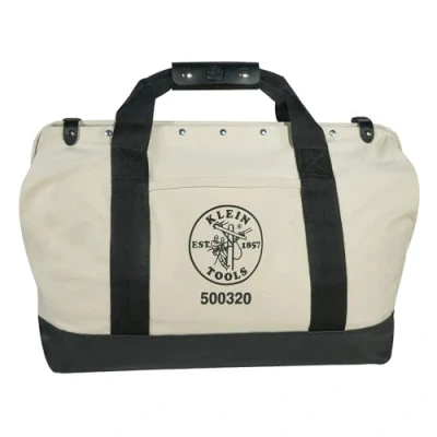 Image of Canvas Tool Bag with Leather Bottom, 51 cm Klein Tools 5003 20