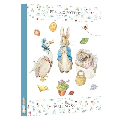 Image of Writing Set with Envelopes Beatrix Potter Design