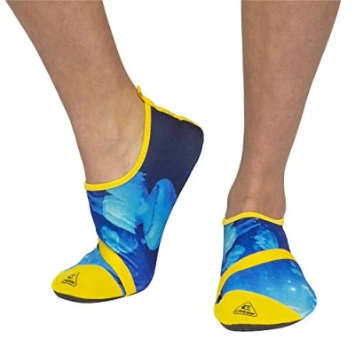 Image of Cressi CRG1B Unisex Adult Aqua Socks Lady Water Shoes for Aquatic Sport, Swimming, Pool, Beach Walk Light Blue/Blue, UK 4/4.5 EU 36/37
