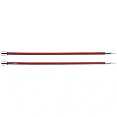 Image of KnitPro Royale: Knitting Pins: Single Ended: 25cm x 5.00mm, Birchwood, brass, Multi Colour, 5mm