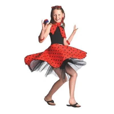 Image of Bristol Novelty CC760B Rock &#039;N&#039; Roll Skirt, Red, One Size