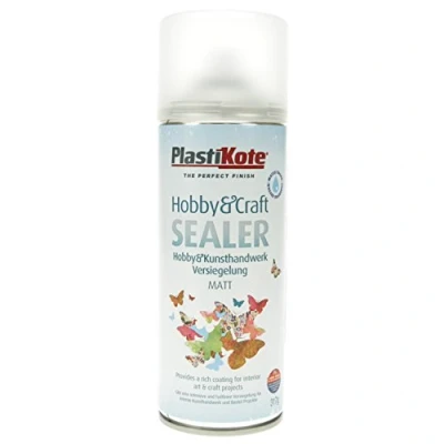 Image of Plasti Kote PKC4003hobby and Craft Sealer Aerosol Can, Clear, 6.8 x 20 cm
