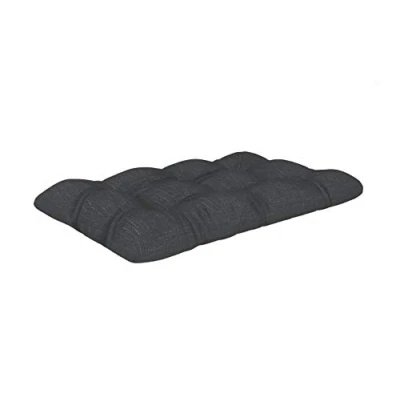Image of POKAR Euro Pallet Quilted Pillow 1x Seat Cushion 120 x 60cm, Garden Pillows, Sofa Bench Furniture, Patio, Without Pallets, Anthracite