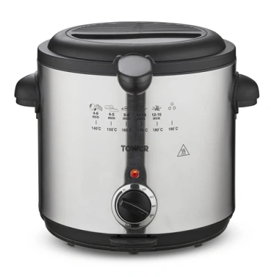 Image of Tower 1.5 Litre 1000W Deep Fat Fryer Stainless Steel