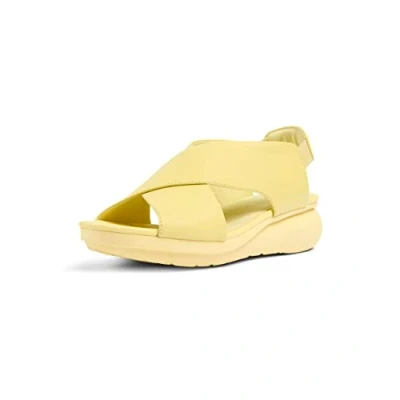 Image of Camper Balloon Wedge sandals, Women&#039;s, Size: 5, Gelb Leather