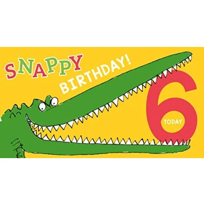 Image of Roald Dahl Enormous Crocodile 6th Birthday Card