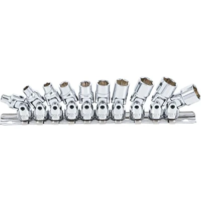 Image of BGS 220 Universal Joint Socket Set 6.3 mm (1/4&quot;) 5 13 10 pcs.