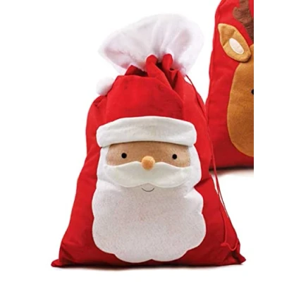 Image of Top Sale Sack Super Jumbo Printed Santa Mail Design (Pom Pom Santa)