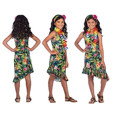 Image of (PKT) (9911417) Child Girls Hawaii Dress Black Costume (10 12yr)