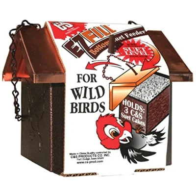 Image of C&amp;S Wild Bird Copper EZ Fill 3 Suet Cake Bottom Feeder