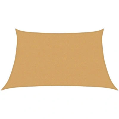 Image of vidaXL Sunshade Sail 160 g/m² Trapezium Light Grey 3/4x2 m HDPE