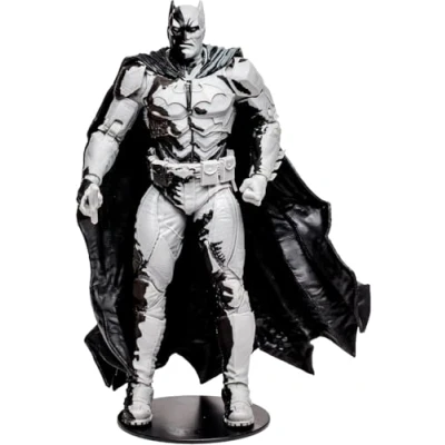 Image of McFarlane Toys, 7 Inch DC Direct Black Adam Gold Label Batman Action (Line Art Variant) Figure with 22 Moving Parts, Collectible Comic Unique Book Ages 12+