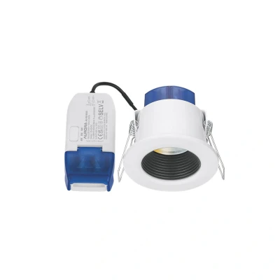 Image of Aurora R6 Colour &amp; Wattage Switchable Baffled LED Downlight White