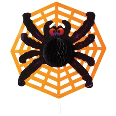 Image of KitchenCraft Spookily Does It Decorative Spider Web Hanging Decoration