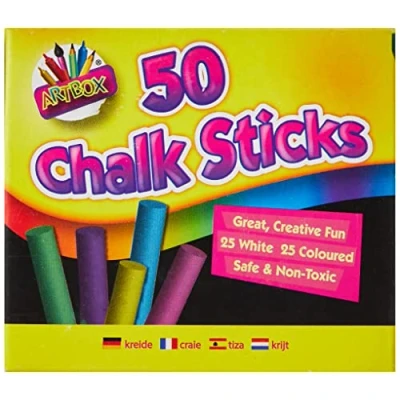 Image of ART BOXChalks Assorted Colours (Pack of 50)