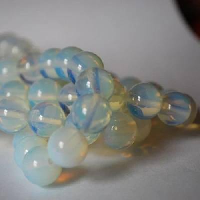 Image of Opalite Moonstone Round Beads 4mm 15.5&quot; Strand