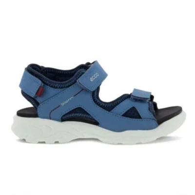 Image of ECCO Biom Raft Flat Sandal, Retro Blue Night Sky, 12.5 UK Child