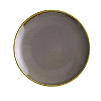 Image of Olympia Kiln Smoke Round Coupe Plates 178mm (Pack of 6)