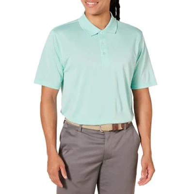 Image of Amazon Essentials Men&#039;s Regular Fit Quick Dry Golf Polo Shirt, Pale Aqua Blue, XS