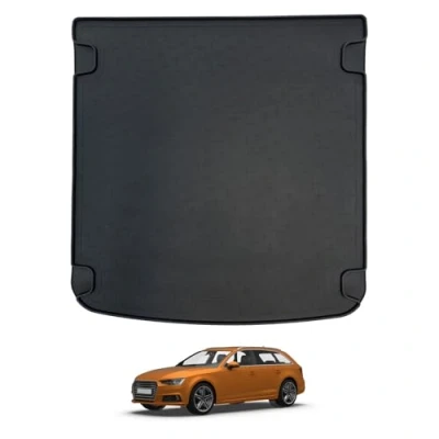 Image of Travall CargoMat Boot Liner Compatible with Audi A4 Avant (2015 Current) Premium Tailored to Fit Car Floor Mat Waterproof Black Rubber Dog Friendly Specific Protector