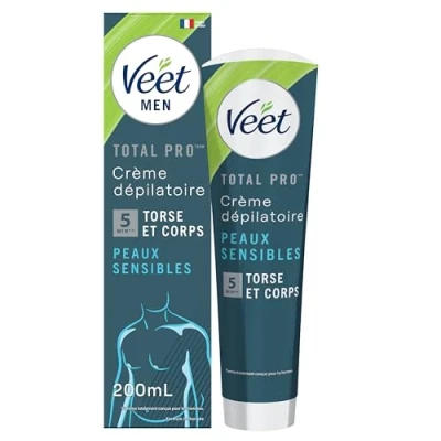 Image of Veet Men Crème Dépilatoire Homme Peaux Sensibles 200 ml