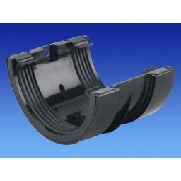 Image of Wavin OSMA Roundline Gutter Jointing Bracket 112mm Brown 0T005n