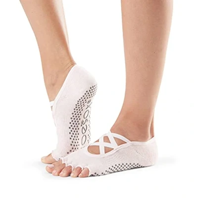 Image of Toesox HT Elle Yoga Grip Socks, Ballet Pink, Small