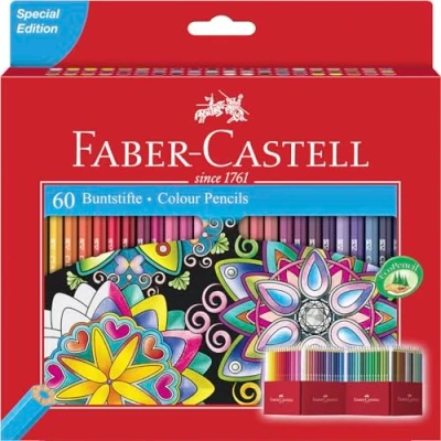 Image of Faber Castell Colouring Pencils Set of 60