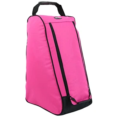Image of Woodside Pink Wellington Welly Boot Storage Bag Muddy Hunting/Hiking/Fishing