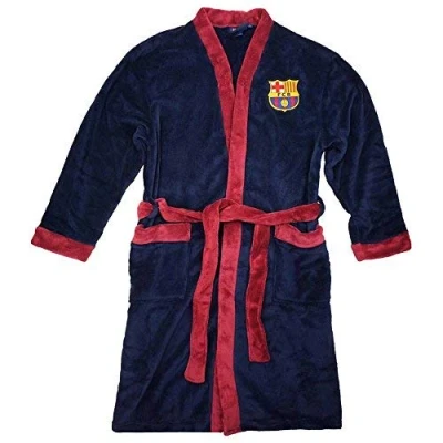 Image of FC Barcelona Official (La Liga) Adults Dressing Gown/Robe (LARGE)